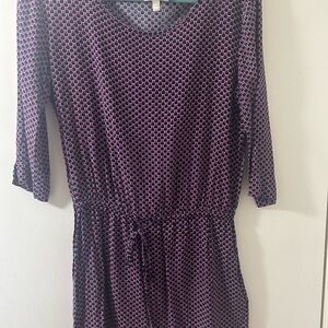 NWOT Banana Republic Blue Sheath Dress with 3/4 sleeve